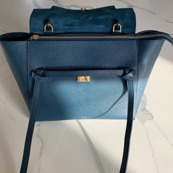Celine Mini Belt Bag in Abyss Blue - Tote, Satchel, HandBag - Picture 8 of 11